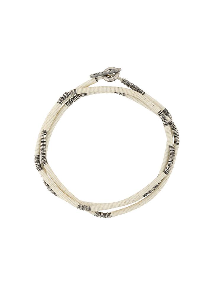 M. Cohen Stacked Wrap Bracelet - White