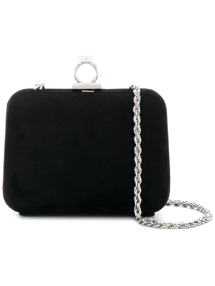 Loriblu Rounded Clutch Bag - Black