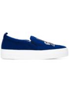 Joshua Sanders 'eiffel Tower' Slip-on Sneakers - Blue