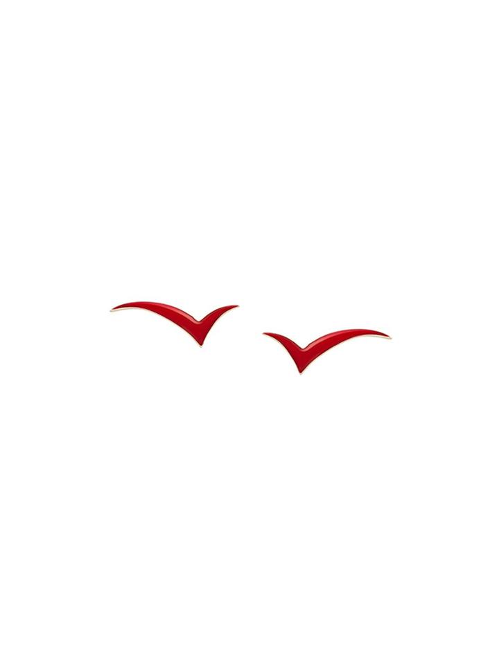 Gisele For Eshvi 'fly With Me' Earrings - Red