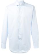 Canali Striped Modern Fit Shirt, Men's, Size: 41, Blue, Cotton