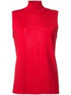 Dion Lee Loop Back Knitted Tank, Women's, Size: 12, Red, Viscose/nylon