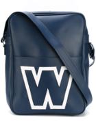 Walter Van Beirendonck Vintage Logo Print Shoulder Bag - Blue