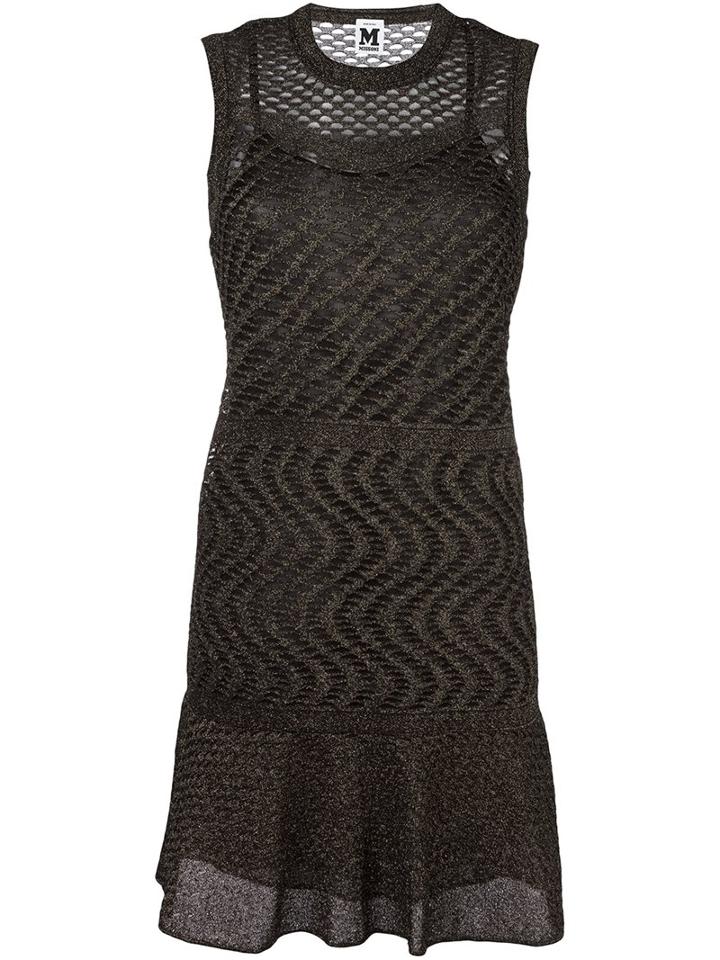 M Missoni Knitted Dress, Women's, Size: 42, Black, Polyamide/polyester