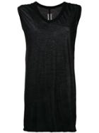 Rick Owens V-neck Tank - Black