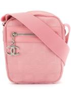 Chanel Pre-owned Travel Line Cc Logos Shoulder Bag - Pink