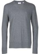 Burberry Crew Neck Knitted Jumper - Grey