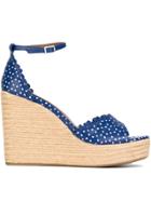 Tabitha Simmons 'harp' Wedge Sandals - Blue
