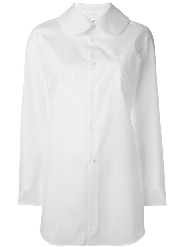 Comme Des Garçons Peter Pan Collar Shirt, Women's, Size: Small, White, Cotton