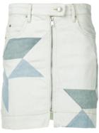 Isabel Marant Étoile Ioline Patchwork Denim Skirt - Blue