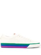 Adidas Rainbow Canvas Sneakers - White