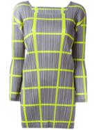 Pleats Please By Issey Miyake Checked Pleated Tunic