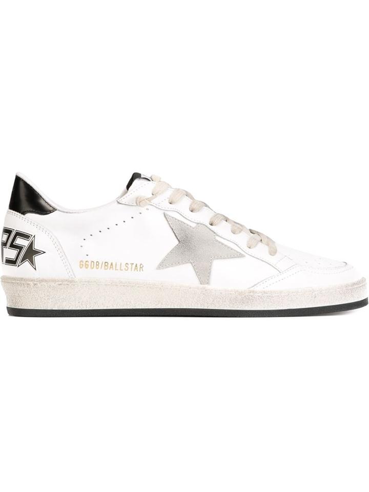 Golden Goose Deluxe Brand Ball Star Sneakers, Men's, Size: 39, White, Leather/rubber