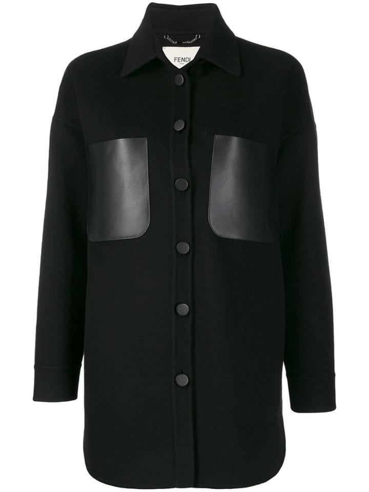 Fendi Cashmere Cocoon Coat - Black