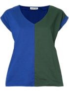 Han Ahn Soon Colour Contrast T-shirt - Blue