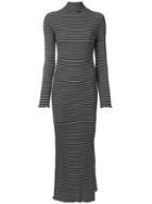 Nanushka Striped Jersey Dress - Black