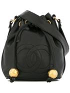 Chanel Pre-owned Drawstring Chain Mini Shoulder Bag - Black
