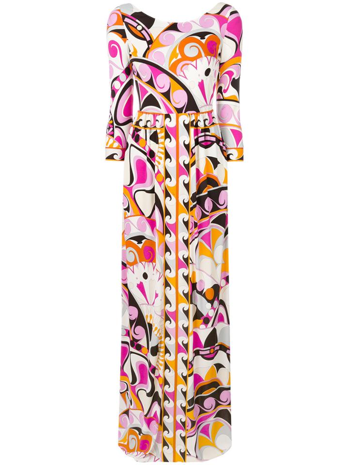Emilio Pucci Printed Gown - Multicolour