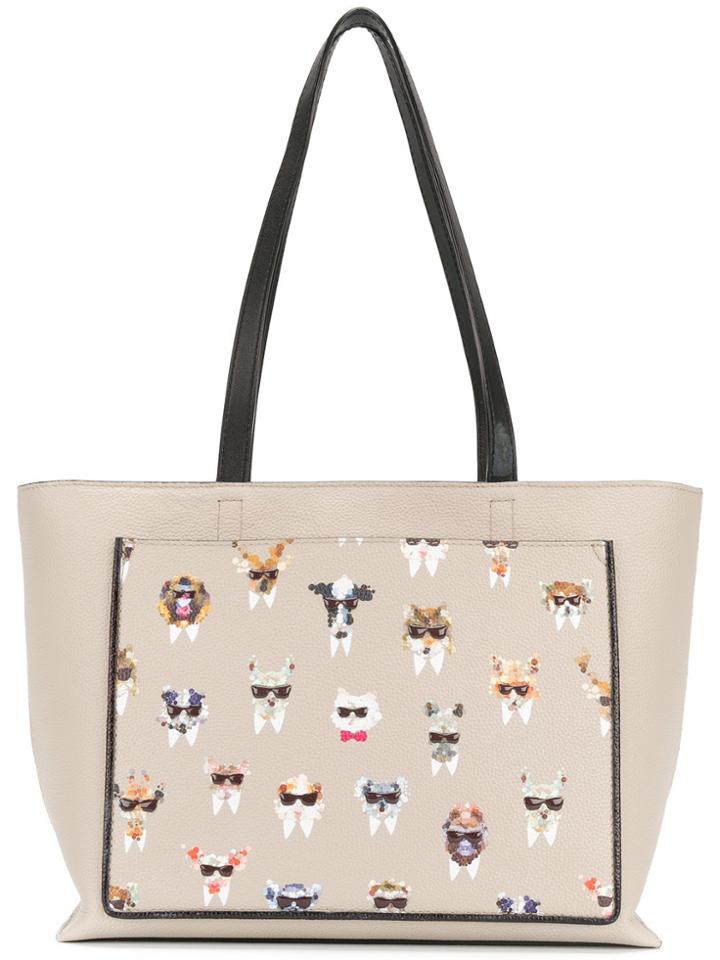 Karl Lagerfeld Yoni Alter Safari Tote - Nude & Neutrals