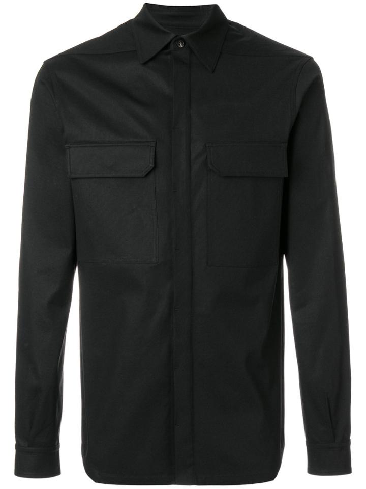 Rick Owens Stretch Pocket Shirt - Black
