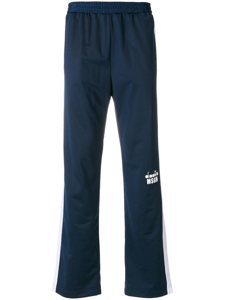 Msgm Msgm X Diadora Track Pants - Blue