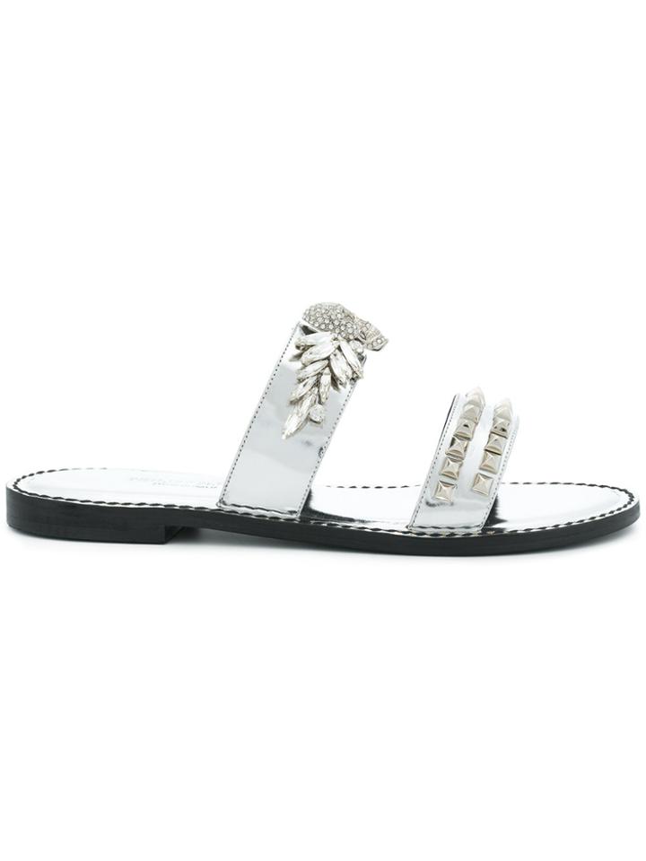 Philipp Plein Erika Sandals - Grey