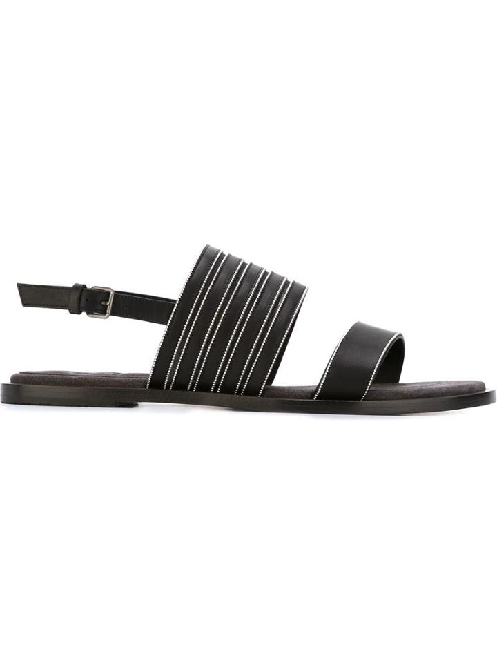 Brunello Cucinelli Strappy Flat Sandals