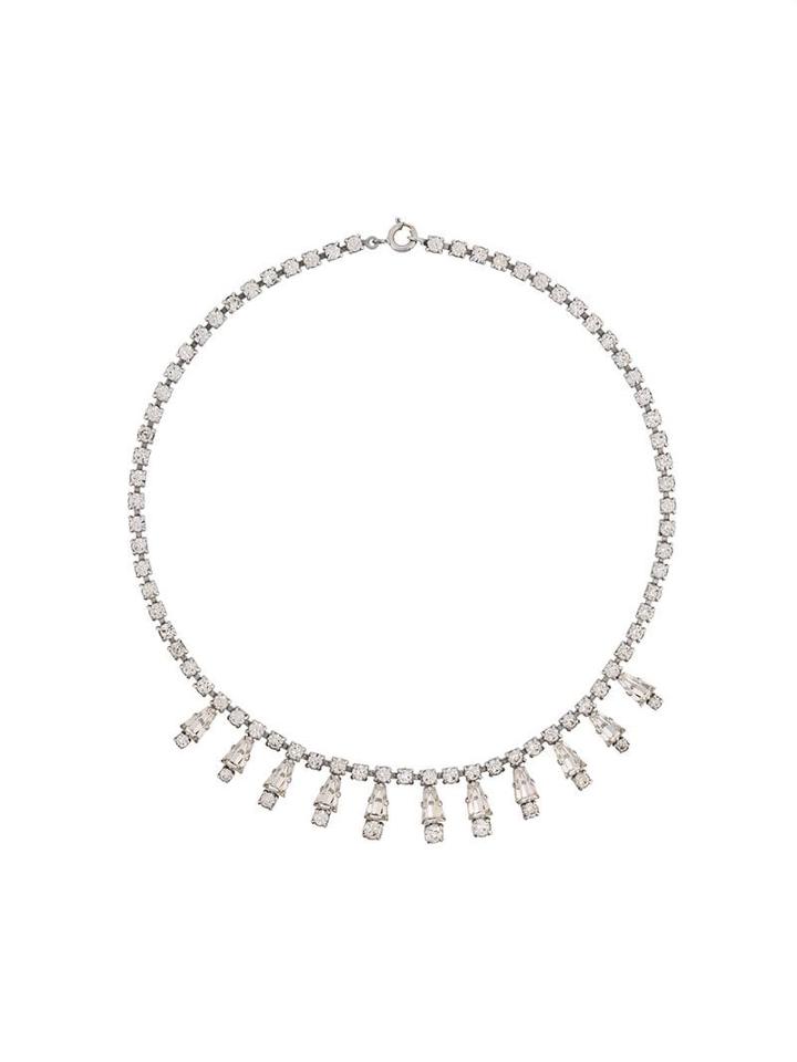 Susan Caplan Vintage Sparkling Crystal Necklace - Silver