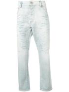 Emporio Armani Slim Distressed Jeans - Blue