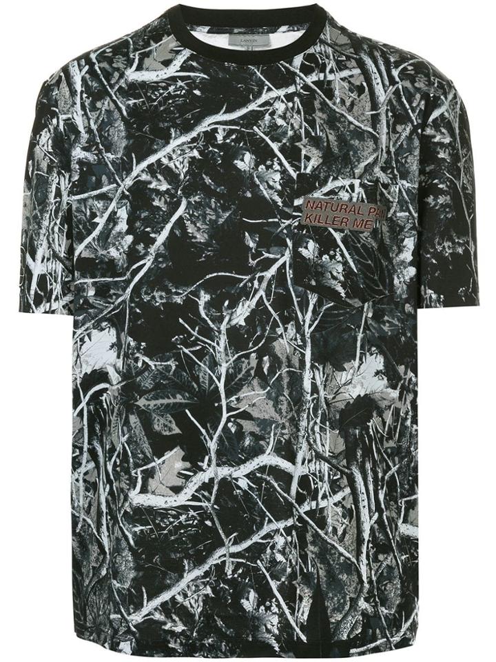 Lanvin Forest Camouflage T-shirt - Blue
