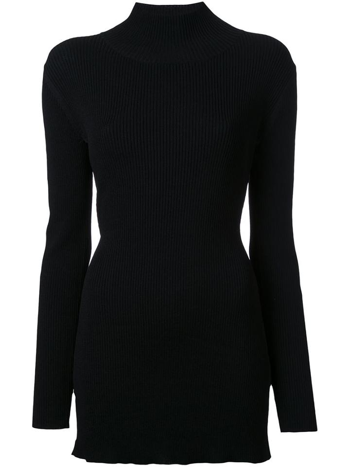 Christopher Esber - Interlock Turtleneck Knit Jumper - Women - Polyester/viscose - 10, Black, Polyester/viscose