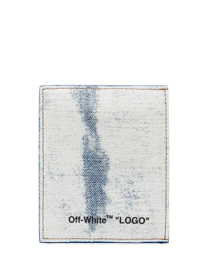 Off-white Denim Cardholder - Blue