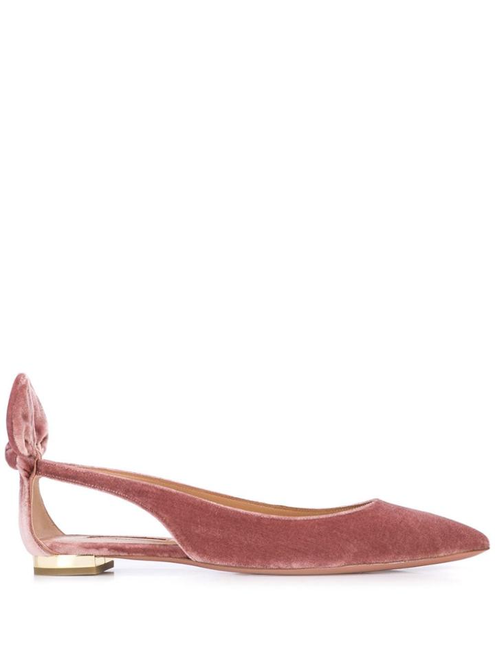 Aquazzura Deneuve Flat Pumps - Pink