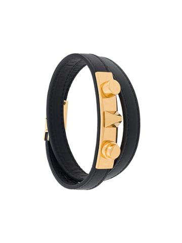 Saint Laurent 'le Trois Clous' Double Wrap Bracelet