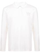 Wood Wood Longsleeved Polo Shirt - White