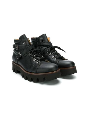 Gallucci Kids Gallucci Kids J30043am Nero Furs & Skins->leather -