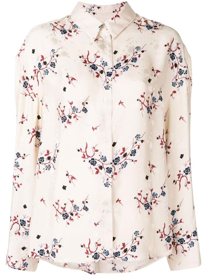 Kenzo Cheongsam Flower Shirt - Neutrals
