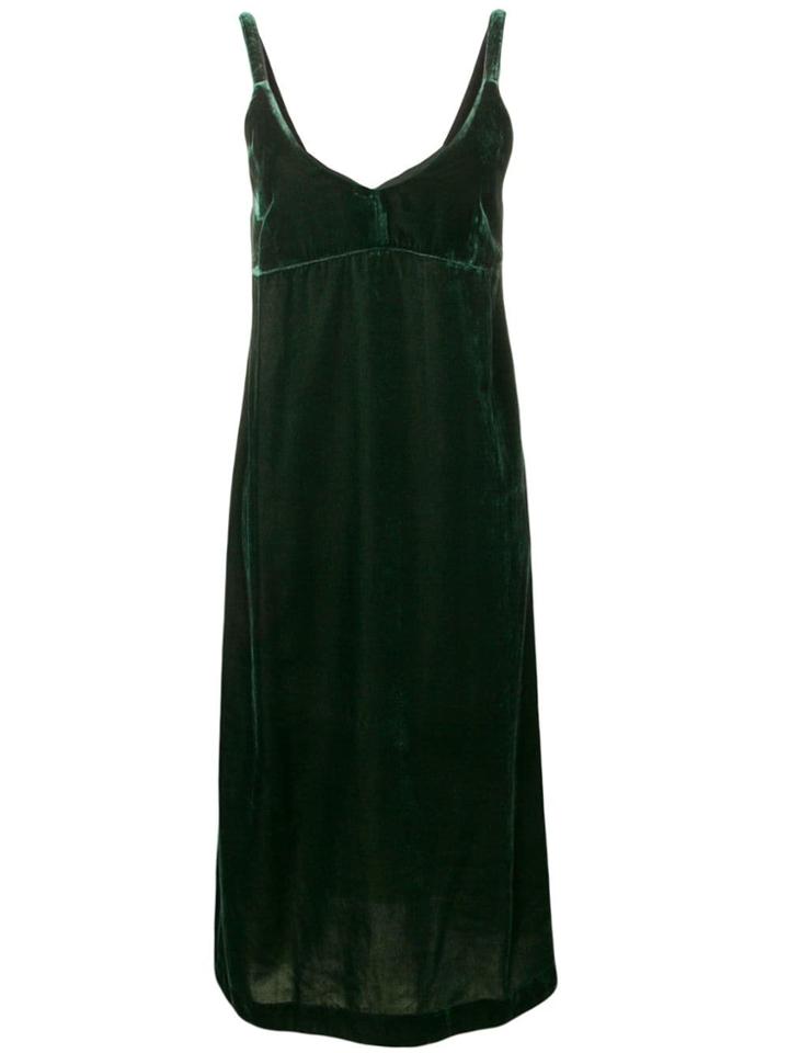 Bellerose Velvet Slip Dress - Green