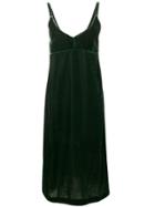 Bellerose Velvet Slip Dress - Green