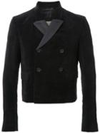 Rick Owens Double Breasted Jacket, Men's, Size: 54, Black, Cotton/linen/flax