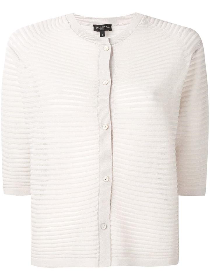 Antonelli Half Sleeve Cardigan - Neutrals