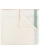 Massimo Alba Fringed Scarf - Nude & Neutrals