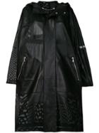 Pihakapi Designer Hooded Coat - Black
