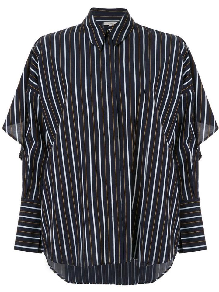 Layeur Striped Loose-fit Shirt - Blue
