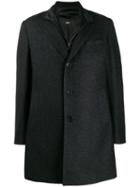 Boss Hugo Boss Layered Buttoned Coat - Black