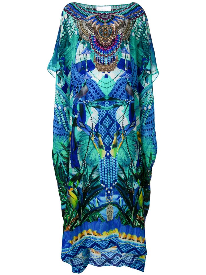 Camilla Printed Oversized Kaftan - Multicolour