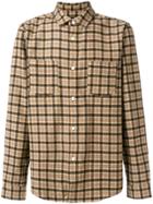 A.p.c. Checked Shirt - Brown