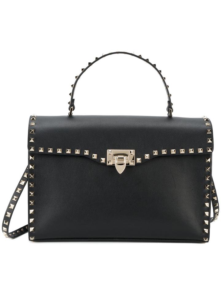 Valentino - Valentino Garavani 'rockstud' Shoulder Bag - Women - Calf Leather/metal - One Size, Black, Calf Leather/metal