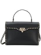 Valentino - Valentino Garavani 'rockstud' Shoulder Bag - Women - Calf Leather/metal - One Size, Black, Calf Leather/metal