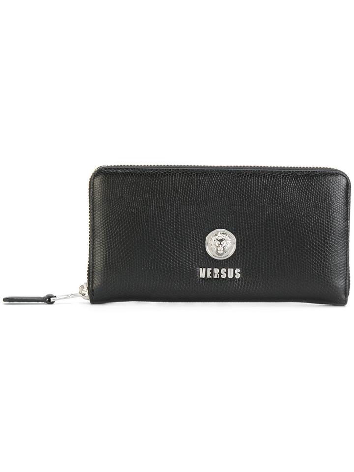 Versus Lizard-effect Wallet - Black